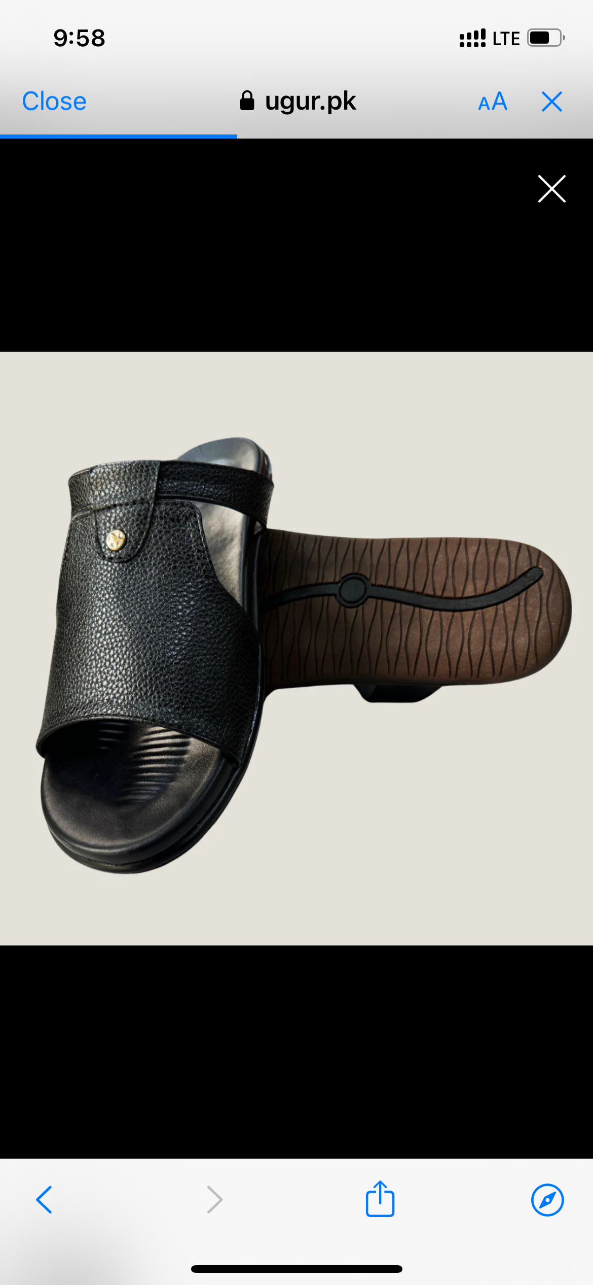 Black slipper